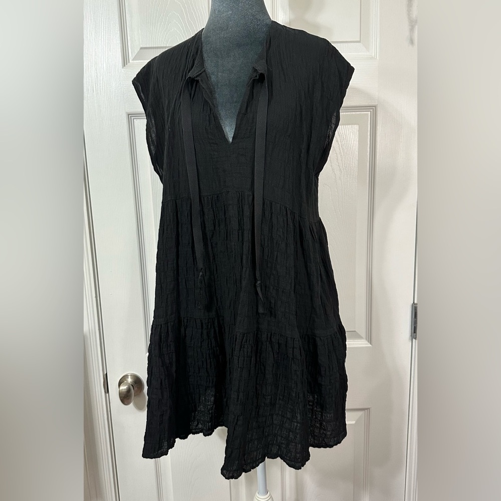 Robin Piccone Little Black Dress, Sleeveless, Cotton